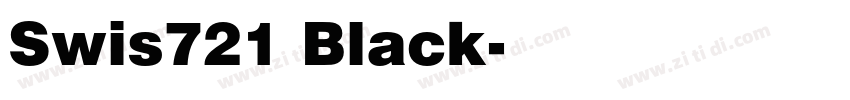 Swis721 Black字体转换